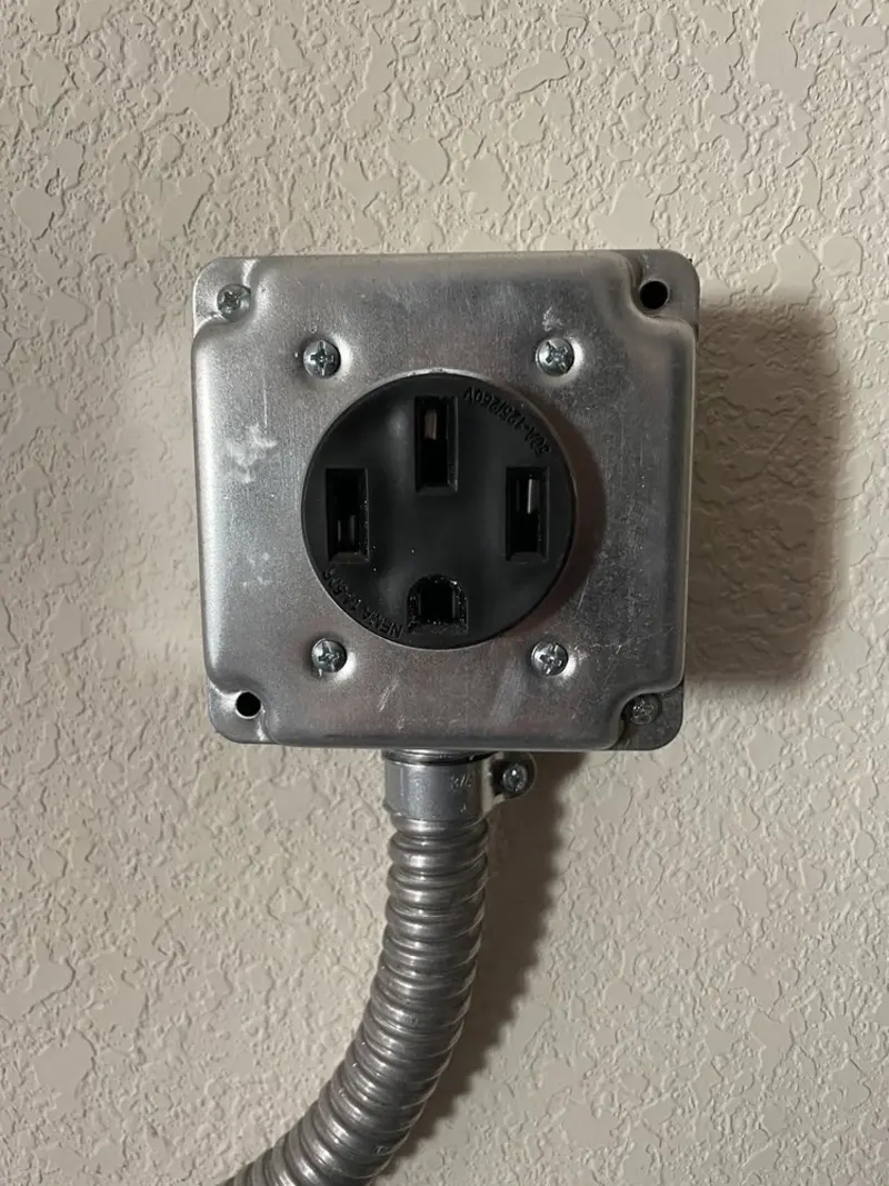 NEMA 14-50 outlet installed for Smart Home Electrical in Millville